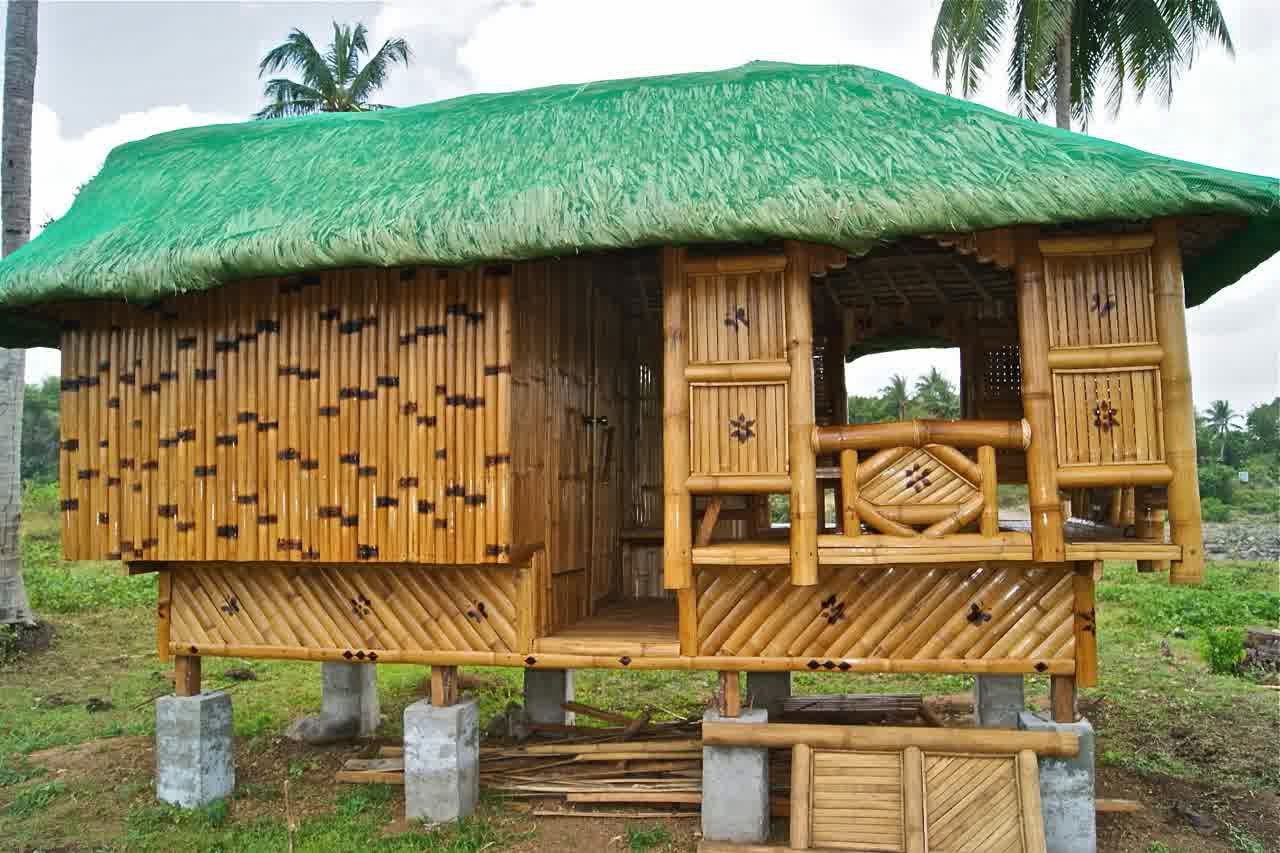 built bamboo house