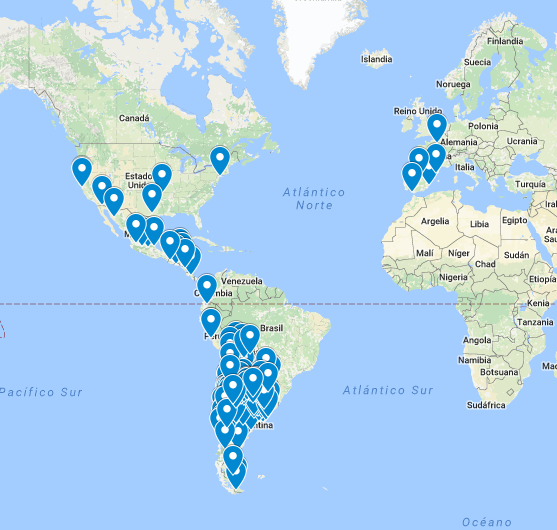 Mapa de #niunamenos http://bit.ly/2dnwLqu